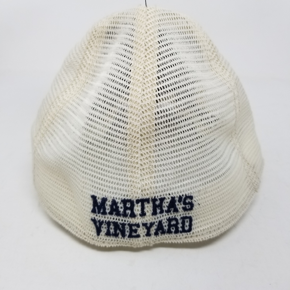 Martha's Vineyard NWT 47 Closer Stretch Fit Hat OS Mesh Text Embroidered Patch - Picture 6 of 12